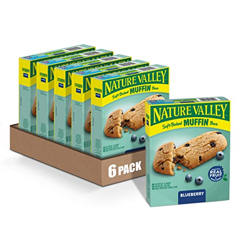 Nature Valley Soft-Baked Muffin Bars Blueberry, 6.2 oz, 5 ct Pa...