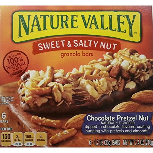 Nature Valley Sweet &Amp; Salty Chocolate Pretzel Nut Granola Bars,