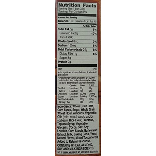 Nature Valley Sweet &Amp; Salty Chocolate Pretzel Nut Granola Bars,