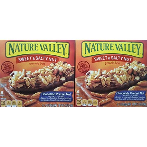 Nature Valley Sweet &Amp; Salty Chocolate Pretzel Nut Granola Bars,