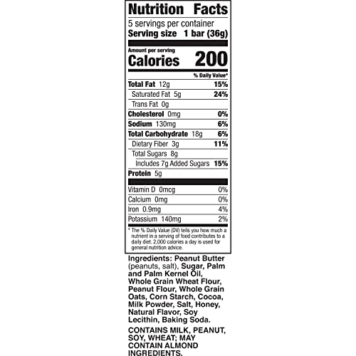 Nature Valley Wafer Bars, Peanut Butter Chocolate, 1.3 oz, 5 ct ...