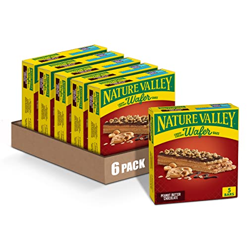 Nature Valley Wafer Bars, Peanut Butter Chocolate, 1.3 oz, 5 ct ...