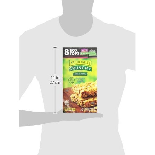 Natures Valley Granola Bars, Crunchy Oats N Honey, 60 Count