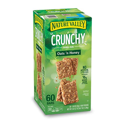 Natures Valley Granola Bars, Crunchy Oats N Honey, 60 Count