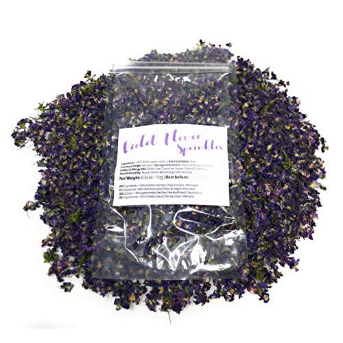 Dried Violets - Organic Violet Flower Sprinkles From Germany Vi