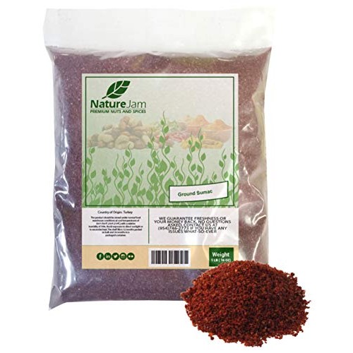 Kosher Sumac Spice Seasoning 1 Pound Bulk Bag-Pure 100% Sumac He