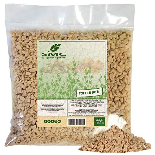 Toffee Bits Coarse Grinded 1 Pound Bulk Bag-Fresh
