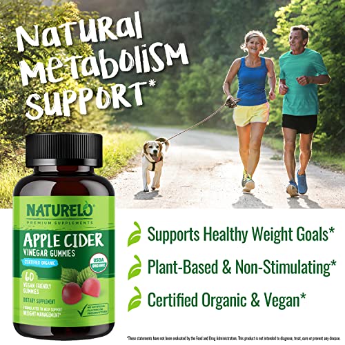 Naturelo Apple Cider Vinegar Gummies For Weight Management, Cert
