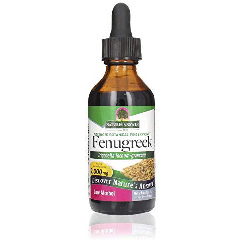 Natures Answer Fenugreek Seed Organic Alcohol 2 Oz