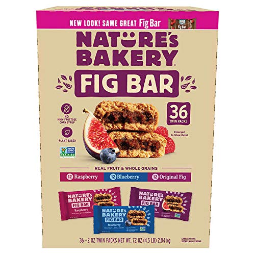 Natures Bakery Fig Bar, Variety Pack, 2 Oz, 36-Count