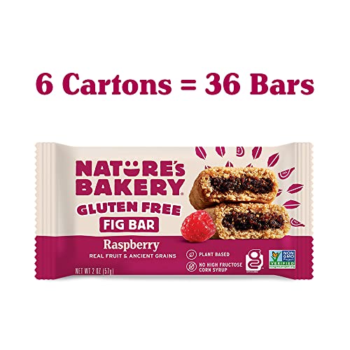 Nature’S Bakery Gluten Free Fig Bars, Raspberry, Real Fruit, Veg