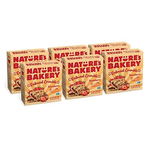 Nature’S Bakery Oatmeal Crumble Bars, Strawberry, Real Fruit, Ve