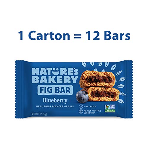 Nature’S Bakery Whole Wheat Fig Bars, Blueberry, Real Fruit, Veg