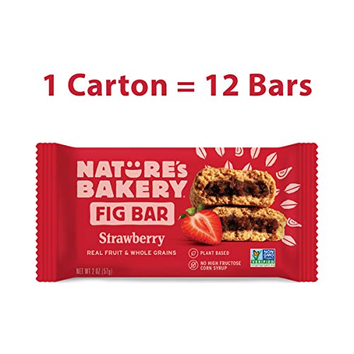 Nature’S Bakery Whole Wheat Fig Bars, Strawberry, Real Fruit, Ve
