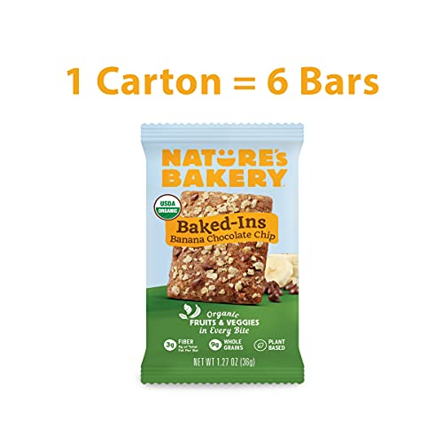 Natures Bakery Baked-Ins Bars Banana Chocolate Chip, Organic Fr