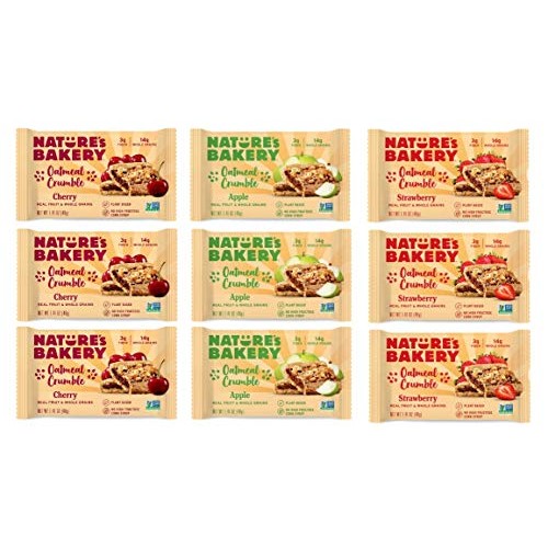 Natures Bakery Oatmeal Crumble Bar Variety Sampler 9Ct 1.41Oz
