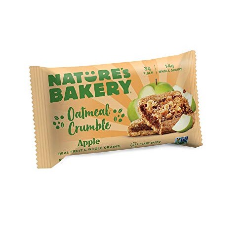 Natures Bakery Oatmeal Crumble Bars, Apple, Real Fruit, Vegan,