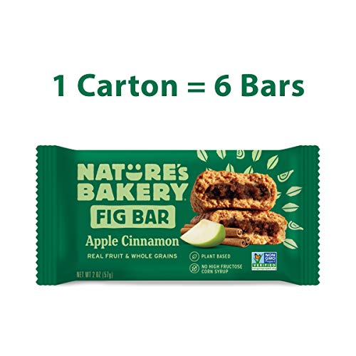 Natures Bakery Whole Wheat Fig Bars, Apple Cinnamon, 1- 6 Count