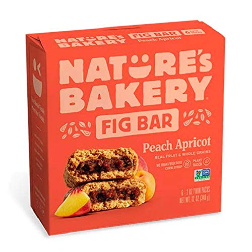 Natures Bakery Whole Wheat Fig Bars, Peach Apricot, Real Fruit,