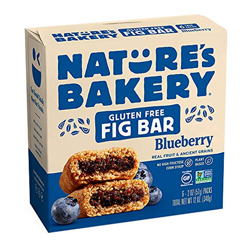 Nature’S Bakery Gluten Free Fig Bars, Blueberry, Real Fruit, V
