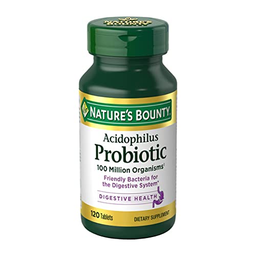 Nature’s Bounty Acidophilus Probiotic, Daily Probiotic Supplemen...