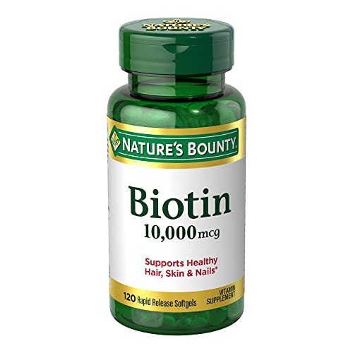 Nature’S Bounty Biotin, Supports Healthy Hair, Skin And Nails, 1