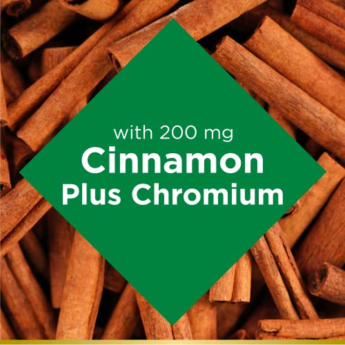Nature’s Bounty Cinnamon 2000mg Plus Chromium, Sugar Metabolism ...