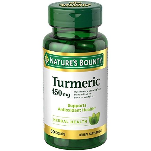 Natures Bounty Turmeric Capsules, Antioxident Health, 450 Mg, 6...