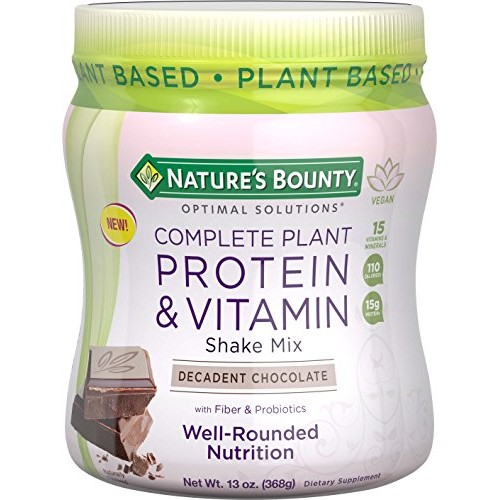 Natures Bounty Optimal Solutions Complete Plant Protein &Amp; Vita