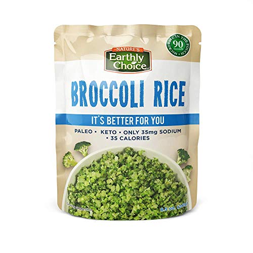 Natures Earthly Choice Paleo, Keto Broccoli Rice, 8.5Oz Pack Of 6