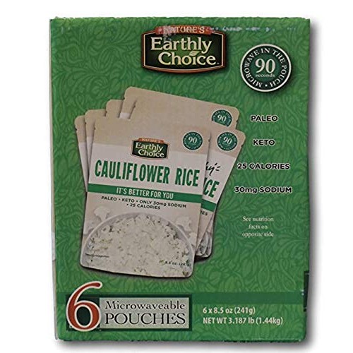 Natures Earthly Choice Cauliflower Rice - 6 Pouches 6 X 8.5 Ou
