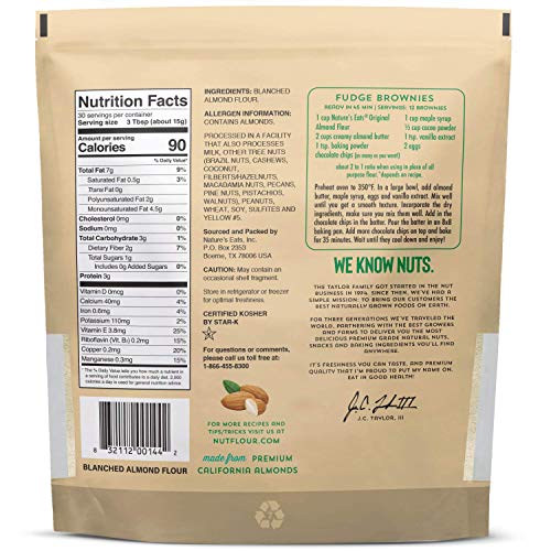 Natures Eats Almond Flour Superfine Blanched, 16.0 Ounce