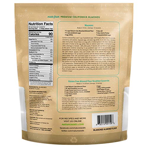 Natures Eats Blanched Almond Flour, 48 Ounce