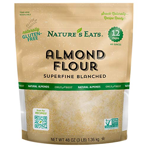 Natures Eats Blanched Almond Flour, 48 Ounce