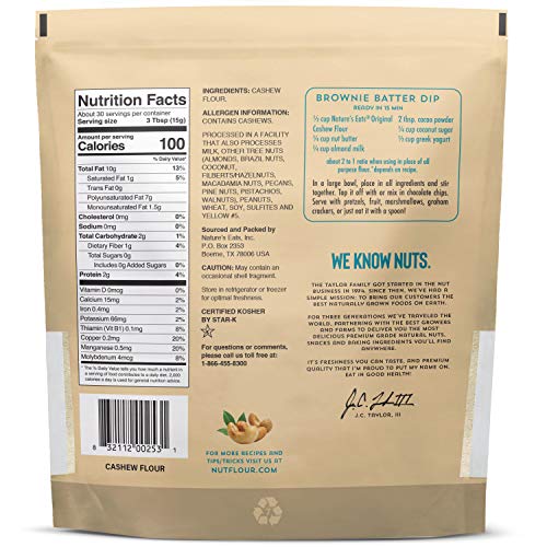 Natures Eats Cashew Flour Finely Ground, 16 Oz