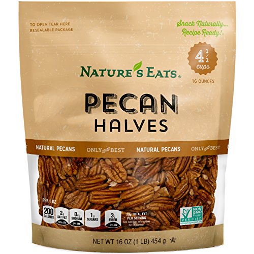Natures Eats Halves, Pecan, 16 Ounce Pack of 1