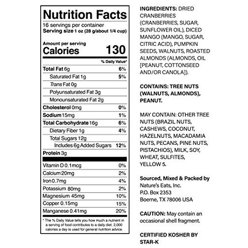 Natures Eats Nuts For Energy Trail Mix, 16 Oz