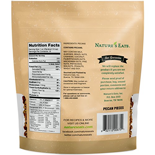 Natures Eats, Pecan Pieces, 16 Oz