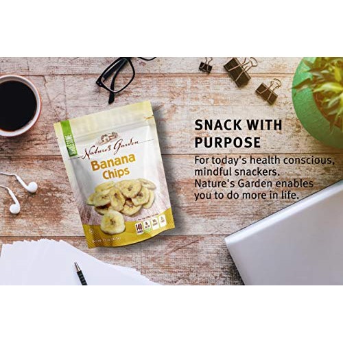 Natures Garden Organic Banana Chips - 15 Oz.