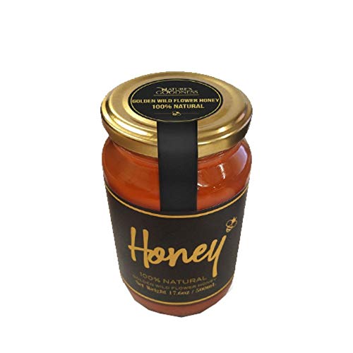 Natures Goodness Golden Wildflower Honey In Glass Jar - 17.6 Oz