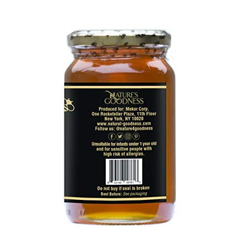Natures Goodness Golden Wildflower Honey In Glass Jar - 17.6 Oz