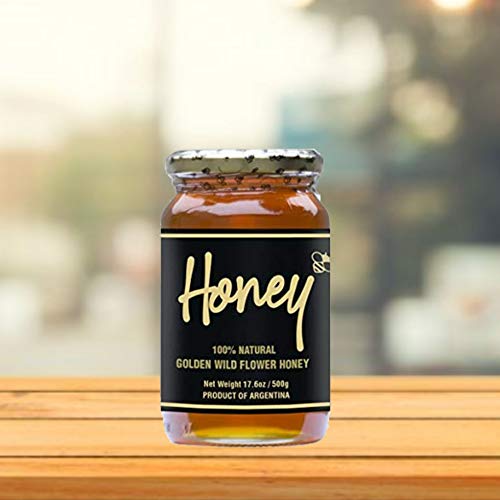 Natures Goodness Golden Wildflower Honey In Glass Jar - 17.6 Oz