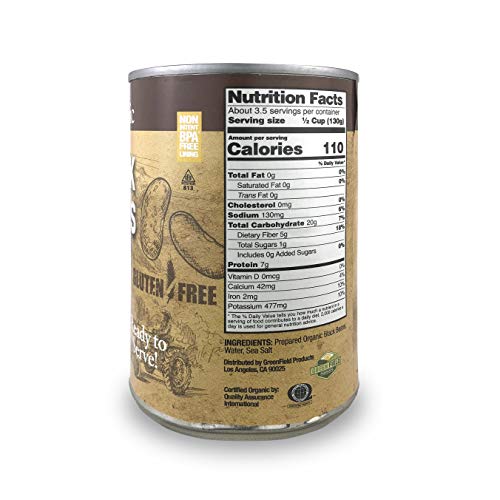Natures Greatest Foods, Organic Black Beans, Vegan, Gluten Free