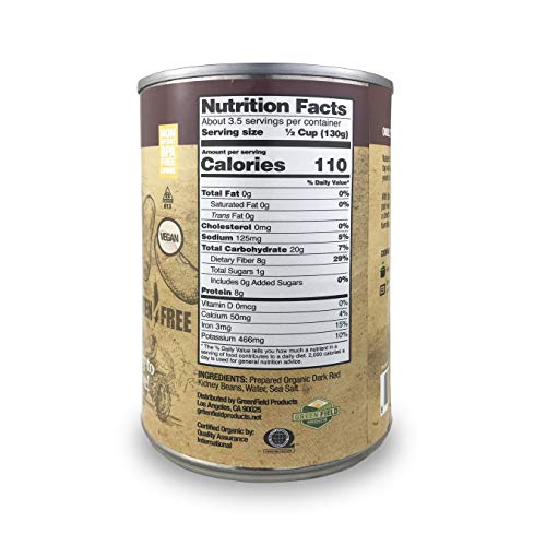 Natures Greatest Foods, Organic Dark Red Kidney Beans, Vegan, G