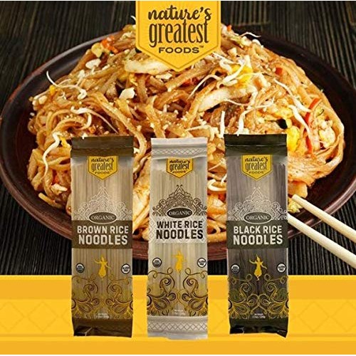 Natures Greatest Foods, Organic Gluten-Free Brown Rice Noodles,