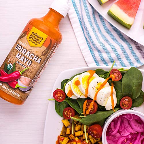 Natures Greatest Foods, Organic Sriracha Mayo Sauce, Vegan, Glu