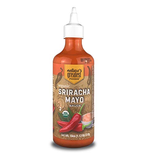 Natures Greatest Foods, Organic Sriracha Mayo Sauce, Vegan, Glu