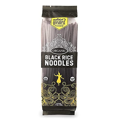 Natures Greatest Foods, Organic Gluten-Free Black Rice Noodles,
