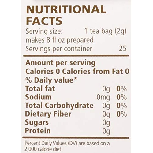 Natures Guru Organic Whole Leaf Black Tea Turmeric Ginger 25 Co...