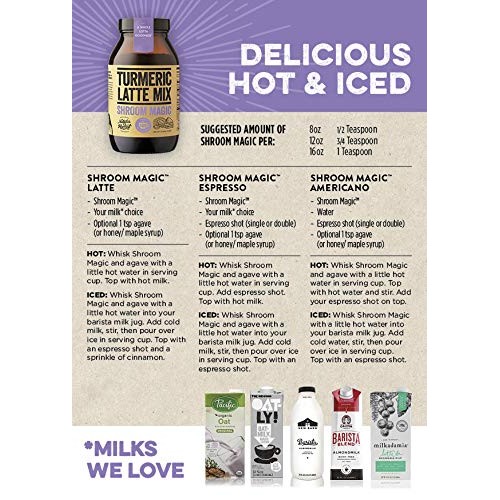 Natures Harvest Mushroom Powder Turmeric Latte Mix - 35 Servin